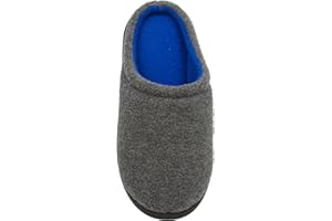 Skysole Boys Fleece Clog Slipper with Rugged Outsole