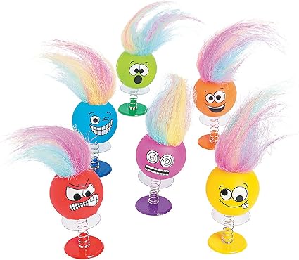 Amazon Com Fun Express Crazy Hair Pop Ups Toys Character