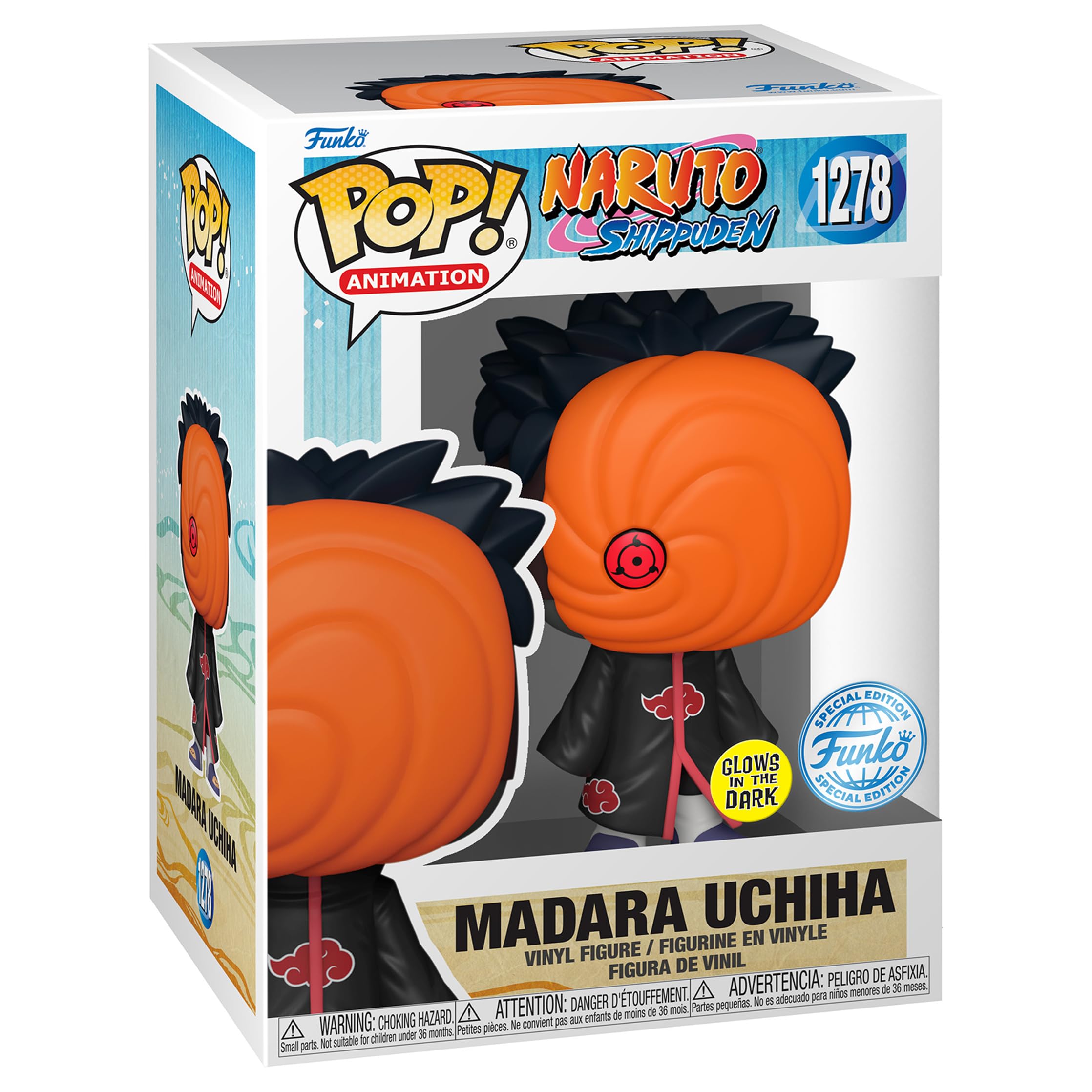 Funko Pop! Animation: Naruto Shippuden - Madara Uchiha (Glows in The Dark) (Special Edition) #1278 Vinyl Figure