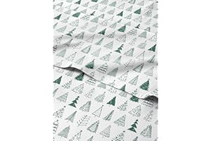 CGK UNLIMITED Queen Christmas Christmas Tree Sheet Set - Holiday Xmas Pattern Bedding Set - Deep Pockets - Snug Fit - 4 Piece - Wrinkle Free - Cooling Festive Winter - Holiday Sheets for Women, Men, Kids & Teens