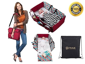 portable bassinet diaper bag