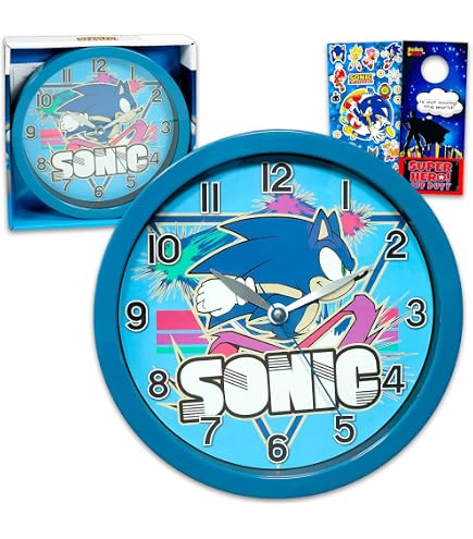 Amazon.com: Accutime Sonic The Hedgehog and Tails Back to Back 12