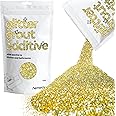 Hemway Glitter Grout Additive add Sparkle to Mosaic Tiles, Bathrooms, Wet Rooms, Kitchens, Tiled Based Rooms and Cement Based Grouts 100g / 3.5oz - Sand Gold