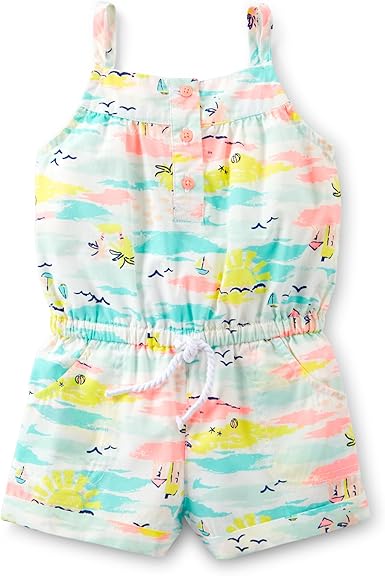 tropical romper baby
