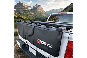 ORYX 3-Layer Pickup Truck Tailgate Pad for Bikes – 60” Wide, 0.5” Thick Padded Tailgate Protector, Waterproof PVC, Holds 5 Bi