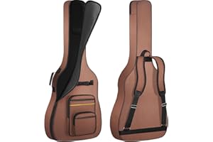 ANILD Bass Guitar Bag Bass Guitar Case Gig Backpack with Thick Padding Dual Adjustable Shoulder Strap Back Hanger Loop Anti-theft Pocket