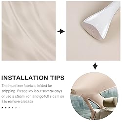 OTOEZ Car Headliner Fabric Foam Backing Headliner