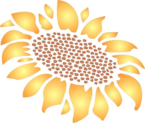Stencil Stella Di Natale.Girasole Decor Stencil Riutilizzabile Stencil Per Pittura Murale Migliore Qualita Stella Di Natale Stencil Ideas Utilizzo Su Pareti Tessuti Vetro Legno Terracotta E Molto Altro Ancora Xl Amazon It Casa