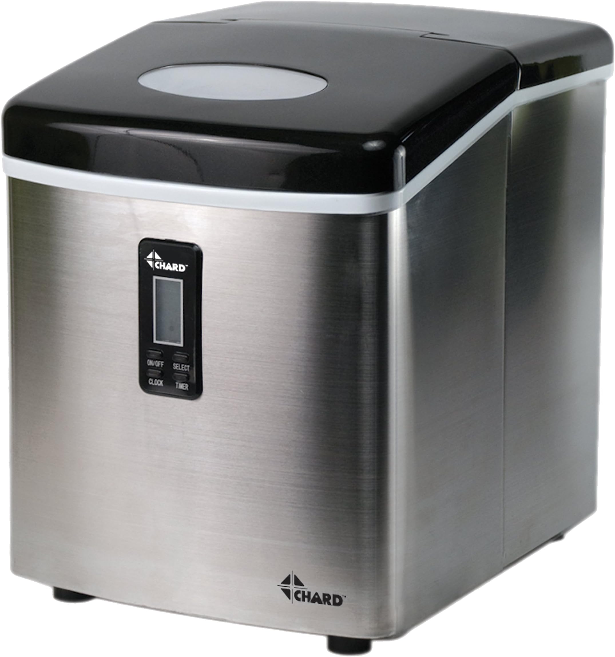 Chard IM-12SS Ice Maker with Stainless Steel Finish Lcs Display Ice, 35-Pound