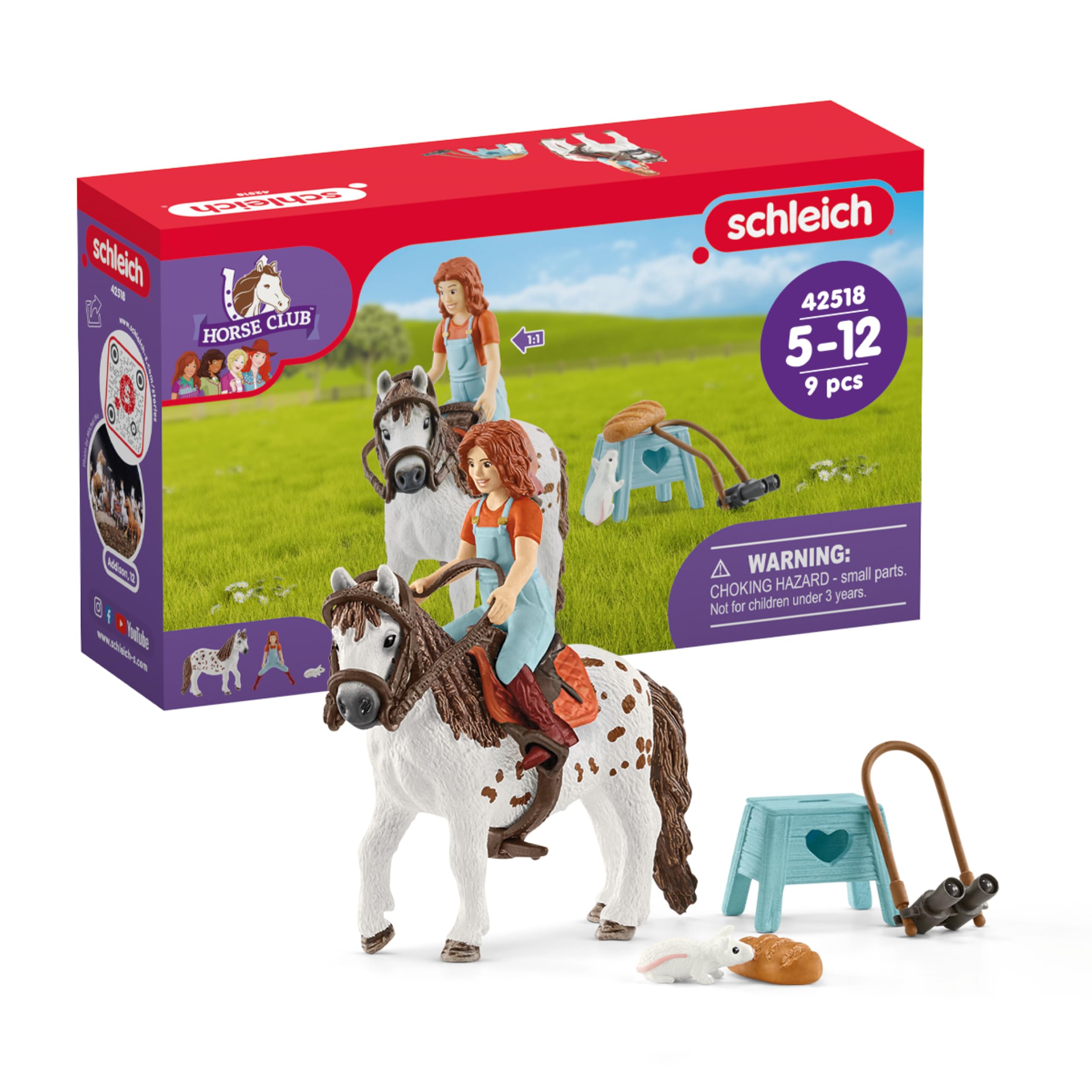 SCHLEICH 42518 Horse Club figurine Mia & Spotty — image 1