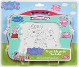 Peppa Pig Travel Magnetic Scribbler Pad with Pen and 3 Stamps Mint Green Pink view 2
