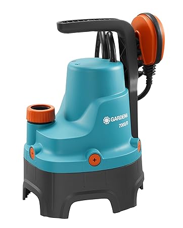 GARDENA Classic Schmutzwasserpumpe 7000/D: Tauchpumpe mit Fördermenge 7000 l/h, Automatic-Funktion, robust und zuverlässig, m