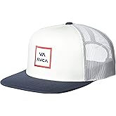 RVCA Men's Trucker Hat, Structured Hat with Stretch Mesh Back, Adjustable Snapback Closure