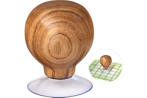 SAVINA Ruler Knob - Wooden Handle with Strong Suction Cup Grip – Comfortable Quilting Ruler Holder for Patchwork, Sewing, Cutting & Crafting Tools for Quilters (1)