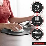 New Horrizon Mouse Mat with Wrist Support Non-Slip PU Base 21.5x27 cm view 4