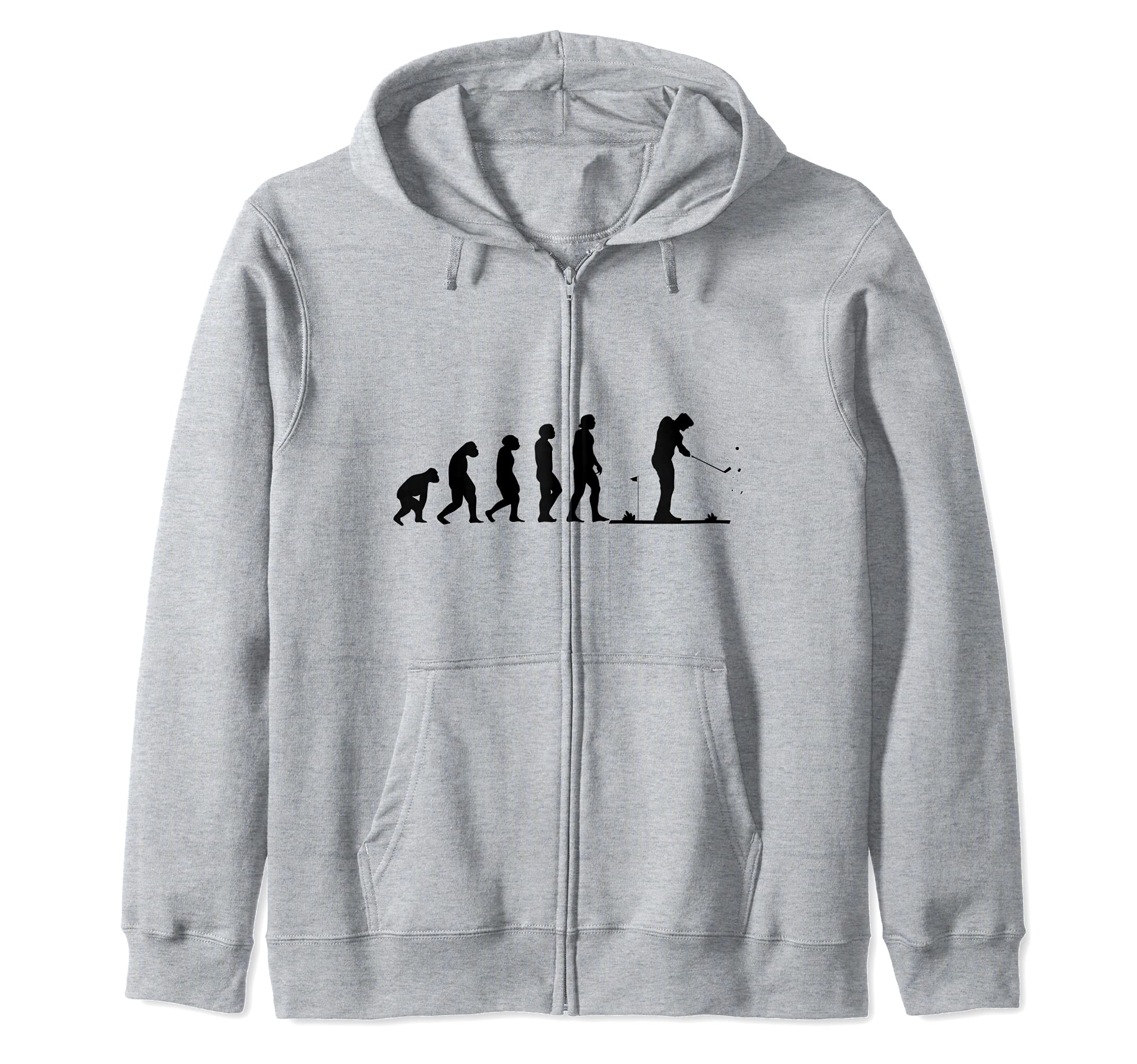 Golf Evolution golfer golf player golf course play golf gift Zip Hoodie