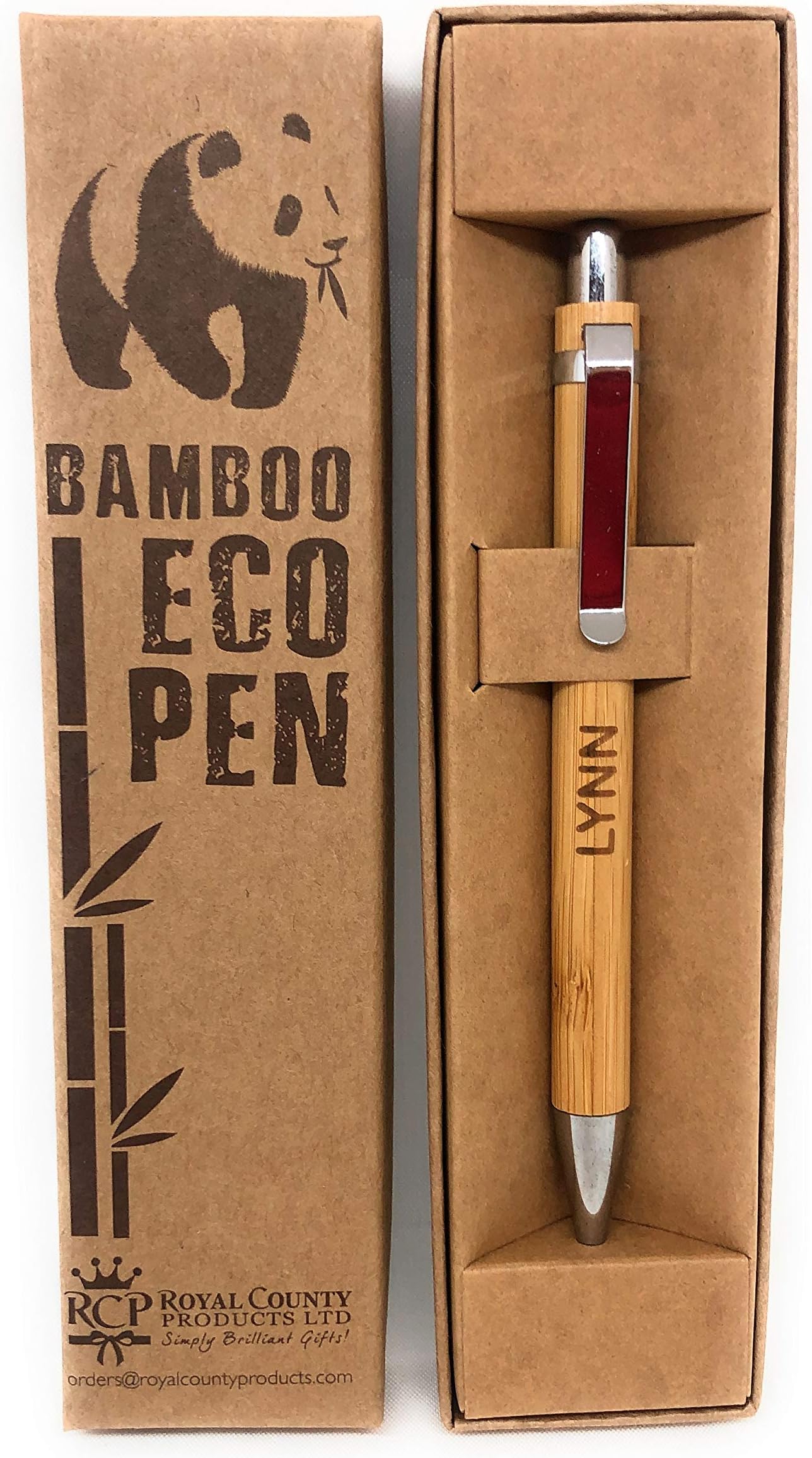 Personalised Bamboo Pens - Eco Friendly - Lynn PLEASE DO NOT USE THIS LISTING TO ORDER ANY OTHER NAME..