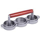Internet&rsquo;s Best Triple Hamburger Slider Press | Stuffed Burger Patty Press | Non Stick Molds | Hamburger Maker