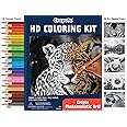 Crayola HD Coloring Kit, 30 Colored Pencils & 20 Adult Coloring Pages, Coloring Set for Adults & Teens, Coloring Supplies
