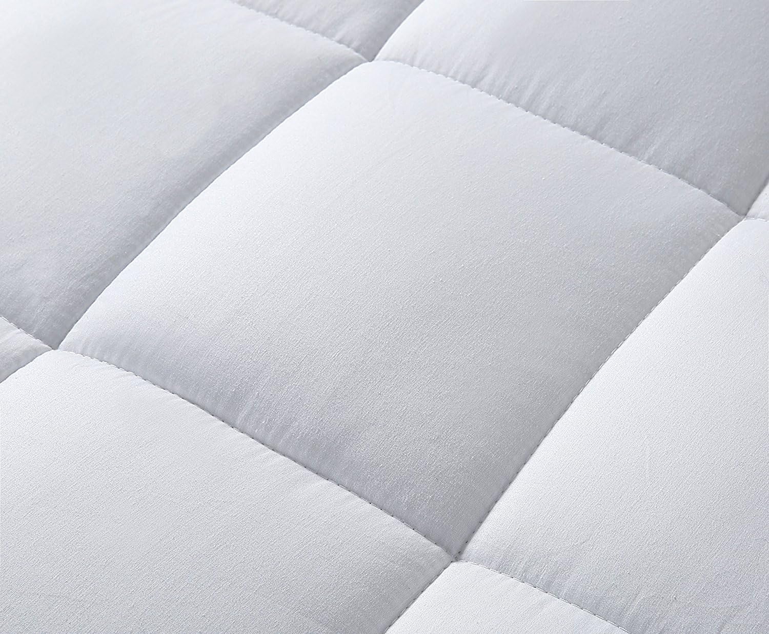 oaskys Queen Mattress Pad Cover Cooling Mattress Topper Cotton Top Pillow Top with Down Alternative Fill (8-21” Fitted Deep Pocket Queen Size): Home & Kitchen