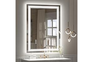 GOLOMO 20x28 LED Bathroom Mirror, Vanity Mirror with Lights, Backlit and Front lit Mirror for Wall, Dimmable, Anti-Fog, Shatterpoof, Memory (Horizontal/Vertical)