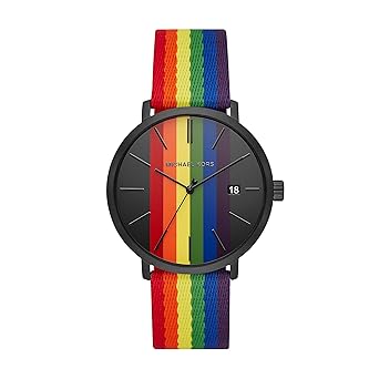 michael kors belt mens orange