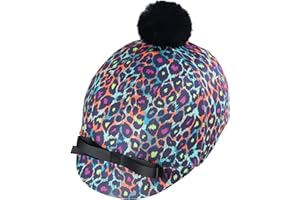 Harrison Howard Equestrian Riding Helmet Cover with Cute Bow Cover ONLY, Helmet NOT Included