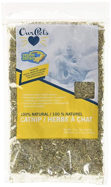 OUR PETS PREMIUM CATNIP – 0.5 OZ BAG OF HIGH POTENCY CATNIP – 100% NORTH AMERICAN GROWN