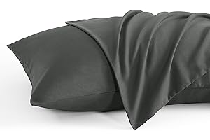 KJ LINEN Toddler Travel Pillow Cases Set of 2, 600 Thread Count 100% Egyptian Cotton Pillow Covers for Boys and Girls with Zipper Closure, 12" x 16" (Dark Grey)