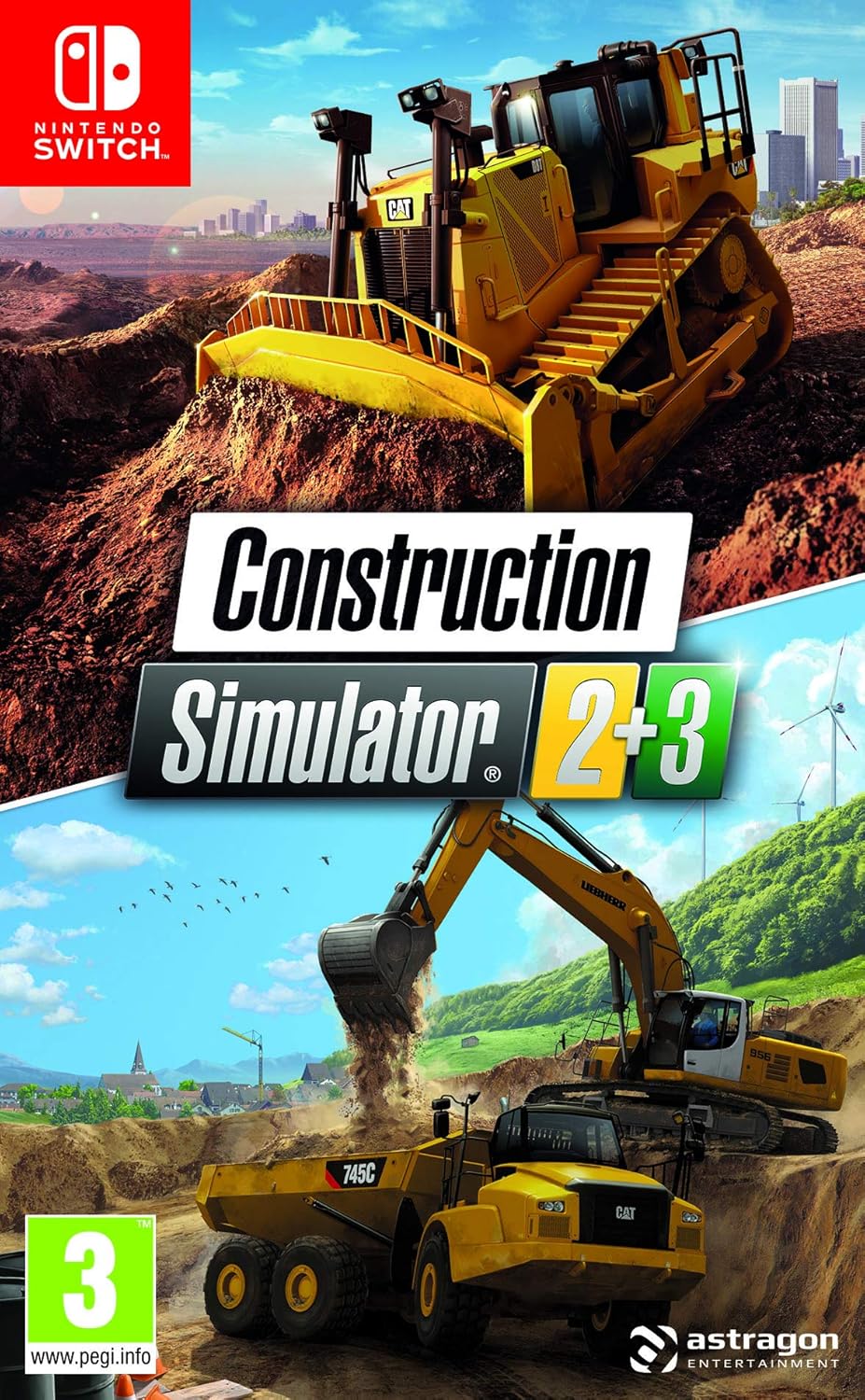 Construction 2 + 3 Switch Bundle (Nintendo Switch), Black