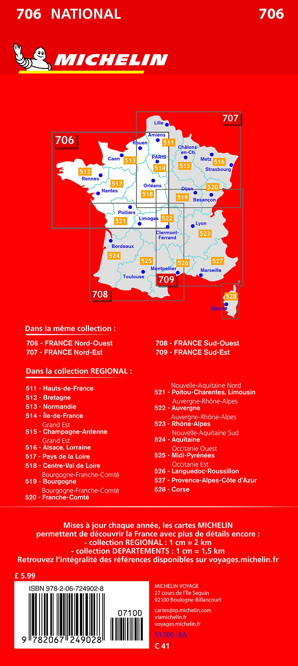 Amazon Fr France Nord Ouest 21 Michelin Livres