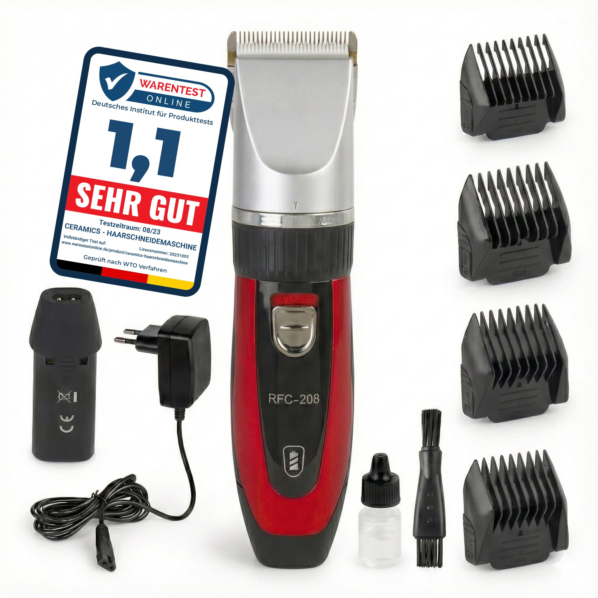 Ceramics - Cordless Electric Hair Trimmer - Professional or Home - Beard & Hair