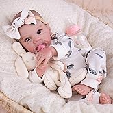 Milidool Lifelike Reborn Baby Dolls Girl - 20 Inch Realistic Newborn Baby Dolls with Poseable Body, Real Life Baby Dolls with Accessories for 3+ Year Old Girls Gifts, Pretend Play, Collection