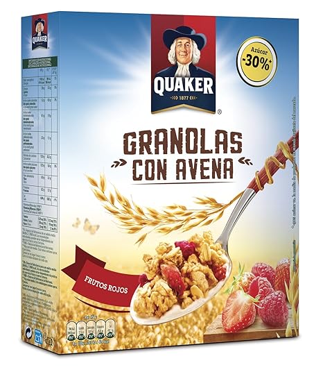 Quaker Granolas con Futos Rojos - 375 g