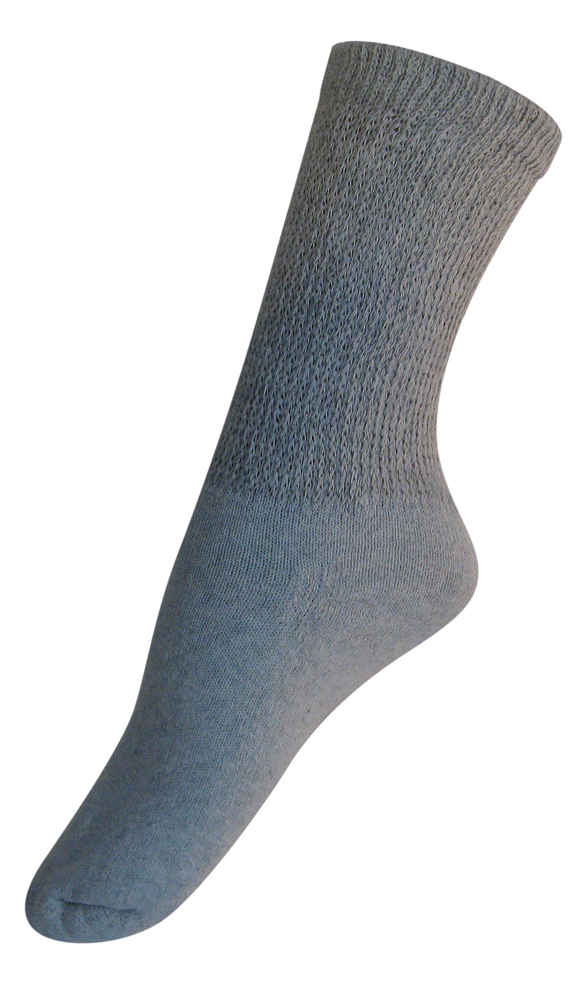 Diabetic Mens Ankle Socks (3 Pack) 1013, Gray, Made in the