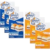 White Castle Variety Pack - Hamburgers and Cheeseburgers - with Grilled Onions on Our Signature Bun - Made with 100% Beef - Ready Set Gourmet Donate a Meal Program - 3 Boxes of Each, 6 Total
