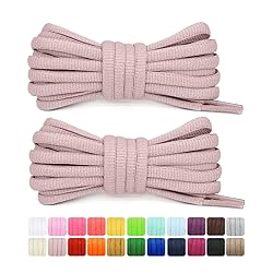 Stepace [2 Pairs Half Round Shoe Laces 1/4" Width