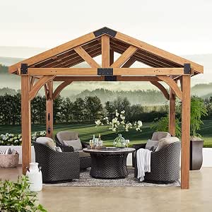 Brookdale Gazebo with Electric : Patio 