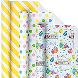 LeZakaa Easter Wrapping Paper Roll - Mini Roll