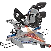 King Canada 8380 10-Inch Sliding Compound Miter Saw with Twin Laser, Grey