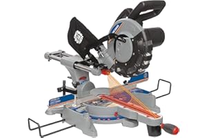 King Canada 8380 10-Inch Sliding Compound Miter Saw with Twin Laser, Grey