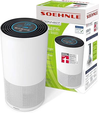Soehnle Airfresh Clean Connect 500 Con Bluetooth Purificatore D Aria Con App Depuratore Smart Depuratore Aria Anti Particelle E Cattivi Odori Amazon It Salute E Cura Della Persona
