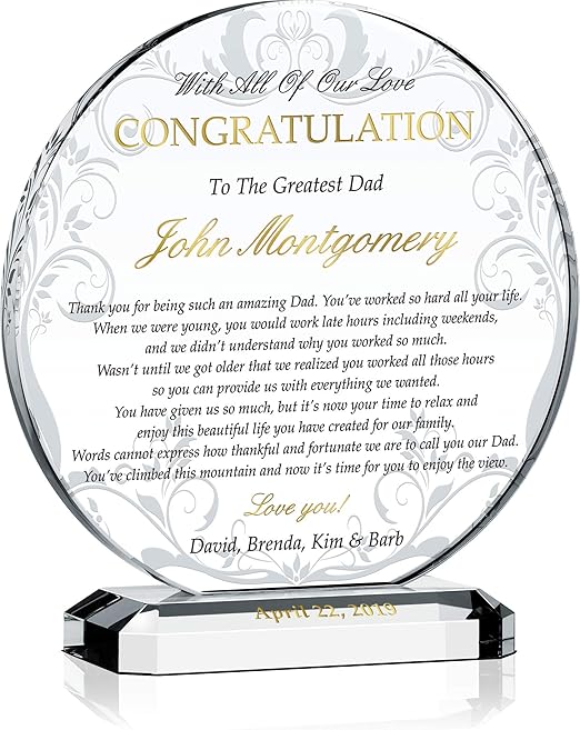 gift for father on his retirement