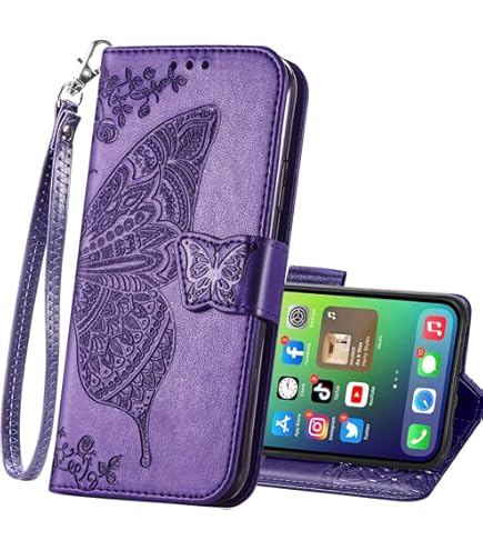 Handyhülle Für IPhone 16 Pro Max Mit Displayschutzfolie & Kartenfach – Brieftaschen-Design Mit Ständer