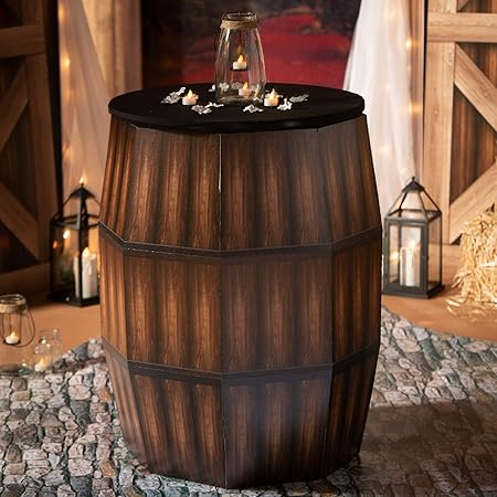 Amazon Com Shindigz Barrel Cocktail Table Decoration Home Kitchen