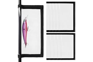 Fishing Lure Wraps 10 Packs Durable Clear PVC Lure Covers Keeps Fishing Safe Easily See Lures Fishing Hook Covers Bait Storag