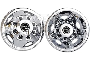 LANCERGEARS 17" ABS Chrome Plated Wheel Simulator Set for Chevy GMC Silverado 3500 2011~Newer