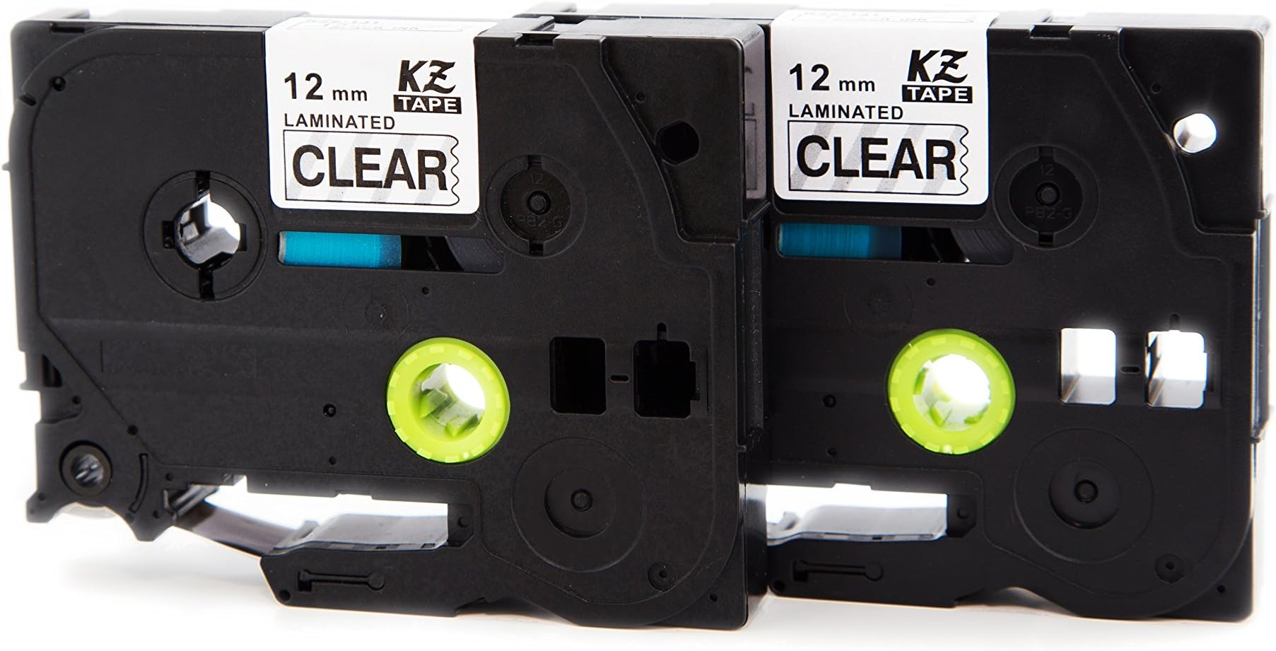 2 Roll TZ-131 Print Label Tape Cassette P-Touch Compatible for Brother TZe-131 Standard Laminated Adhesive Printing Machines Black on Transparent 12mm x 8m Maker