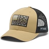 Columbia Unisex PFG Fish Flag Mesh Snap Back | Breathable, Mesh Back Ventilation, Classic Fit