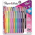 Paper Mate Felt Tip Pens Flair Marker Pens, Medium Point, Assorted, 24 Count